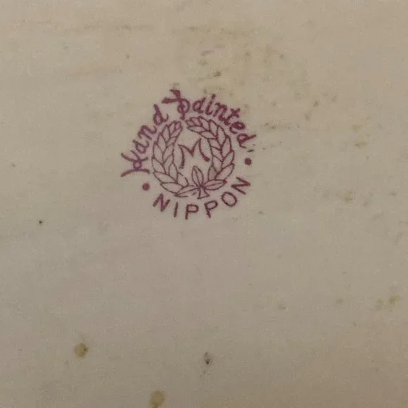 Vintage Nippon Hand Painted Tray With Handles - Picture 7 of 8